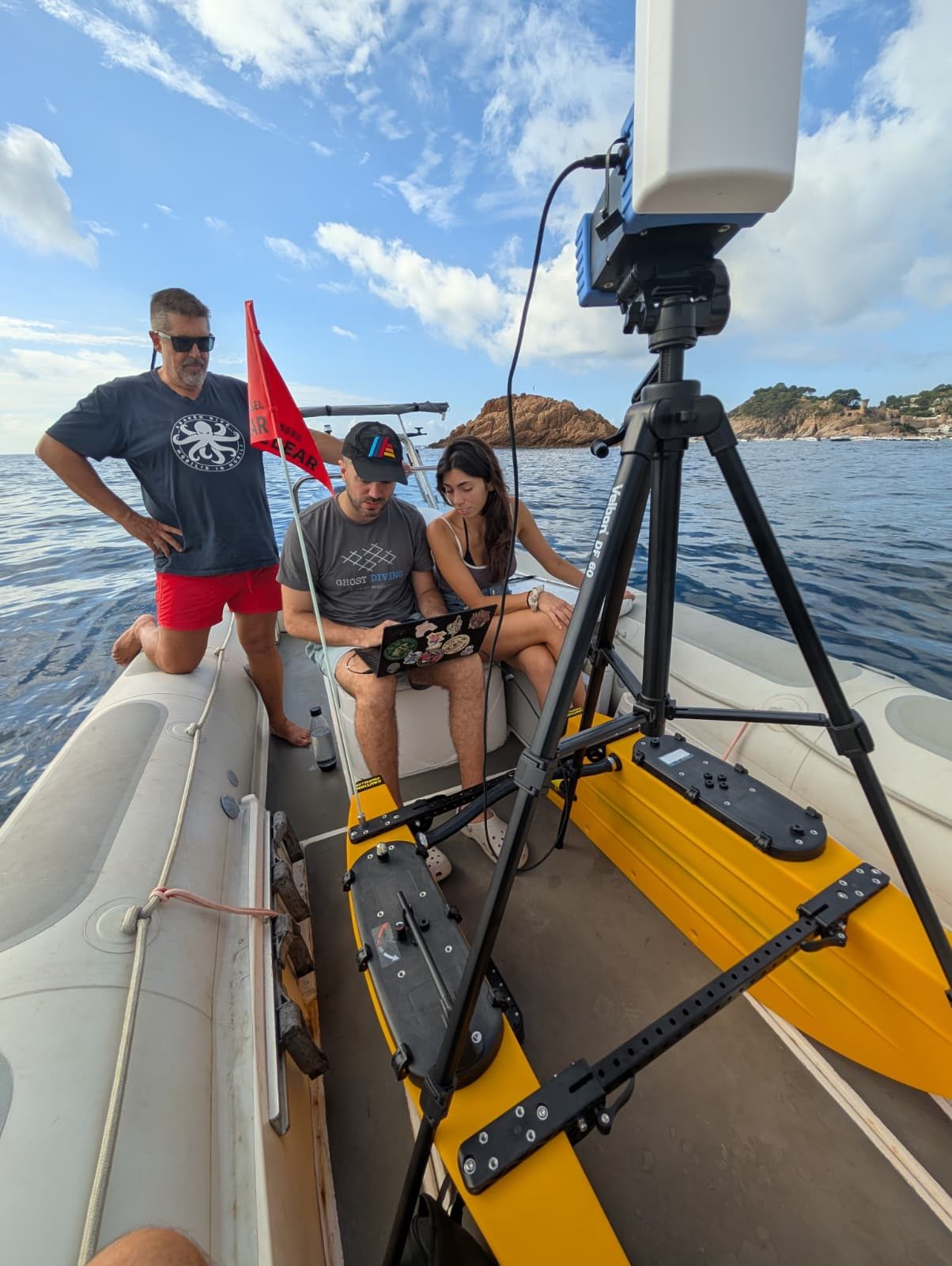 ManaMar survey team collecting bathymetric data