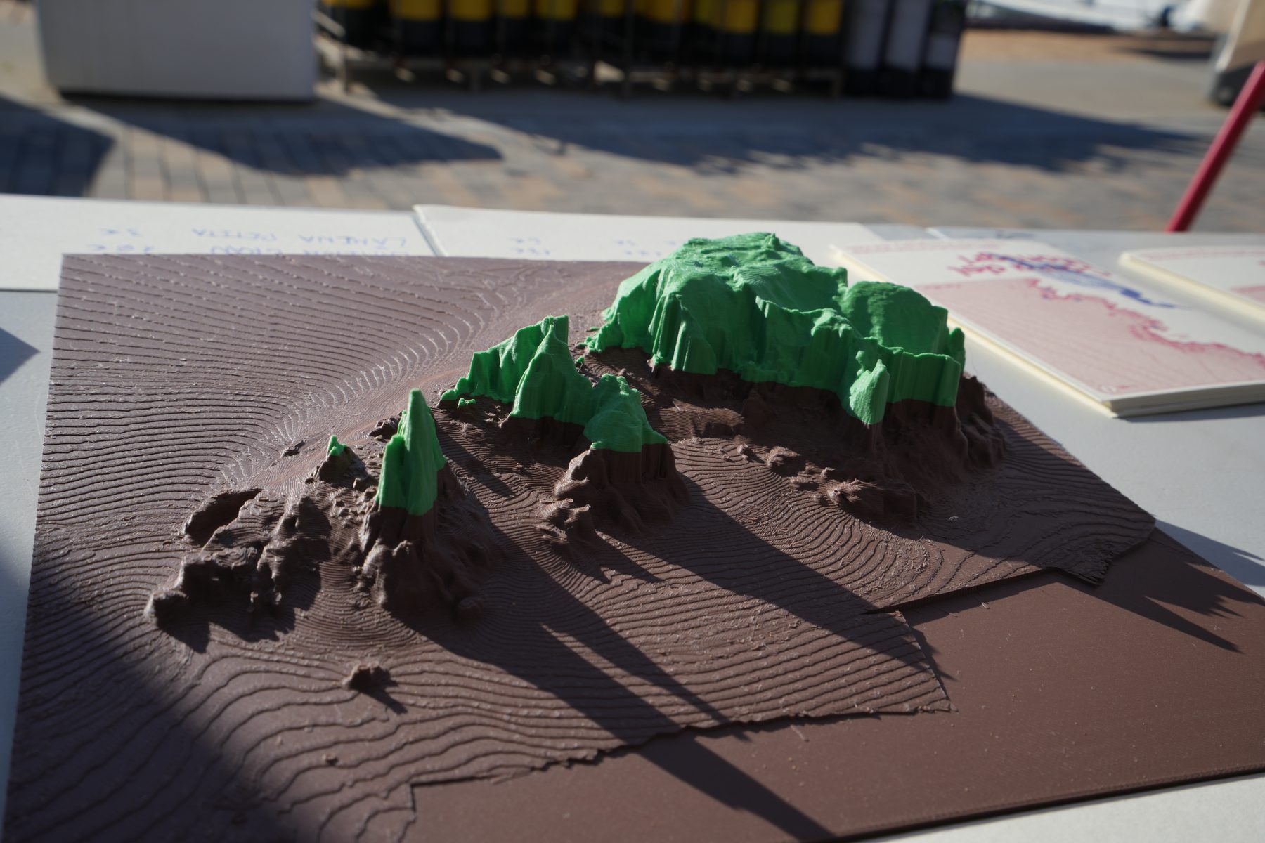3D-printed seabed terrain model