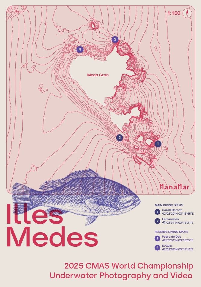 Contour poster, Illes Medes